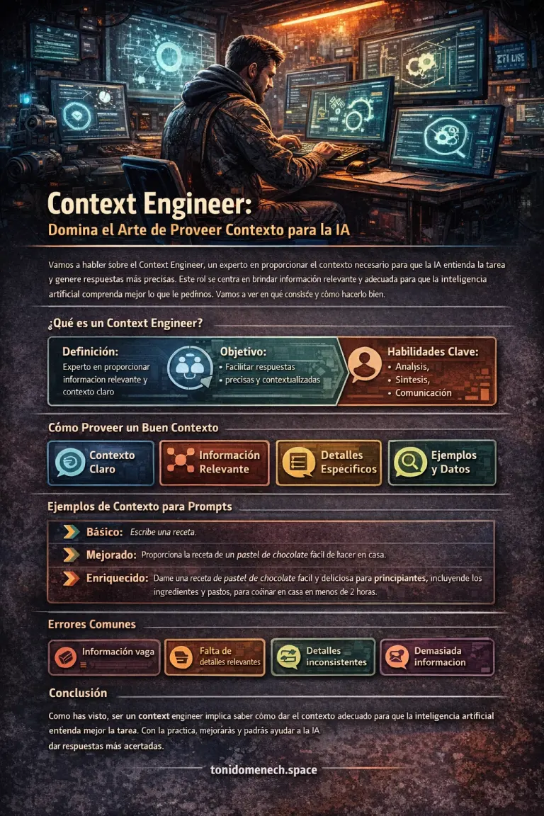 Context engineering: cómo dar contexto a la IA para obtener respuestas realmente útiles