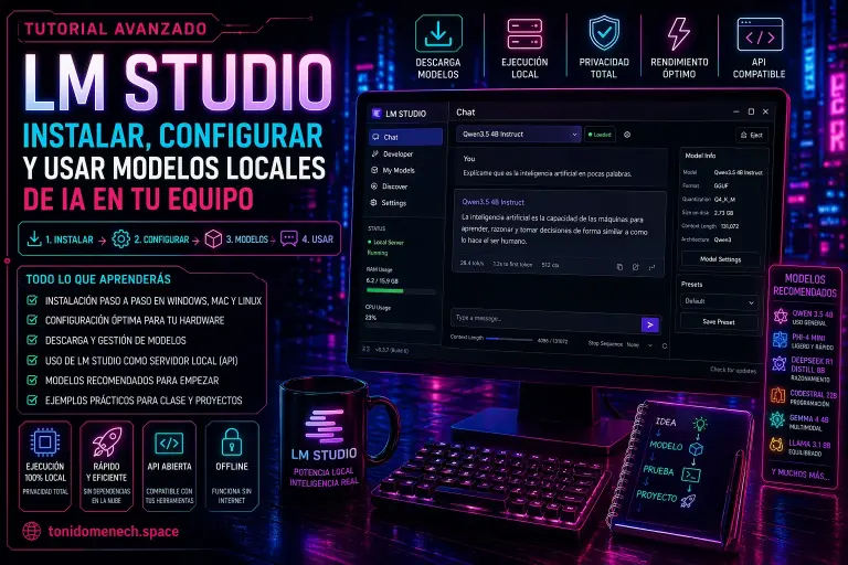 LM Studio: cómo instalarlo, configurarlo y qué modelos descargar para empezar con IA local