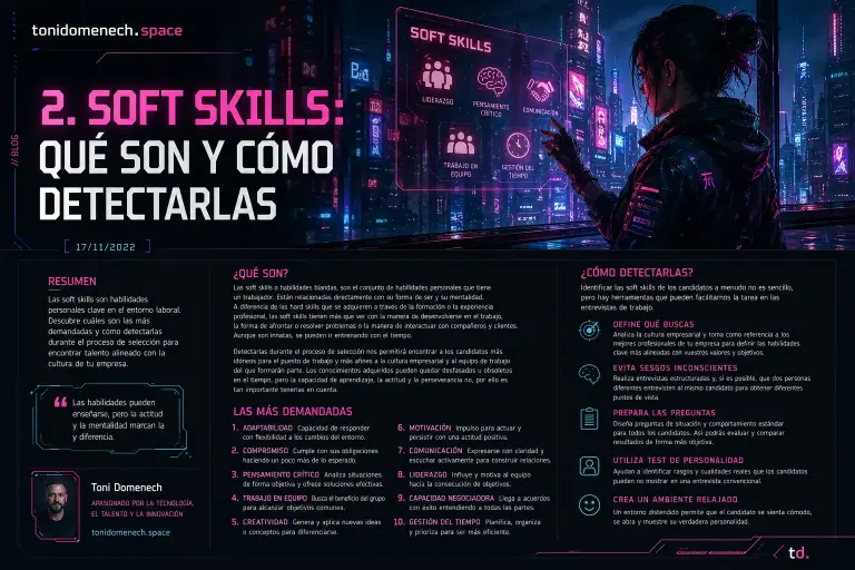 2. SOFT SKILLS : QUÉ SON Y CÓMO DETECTARLAS