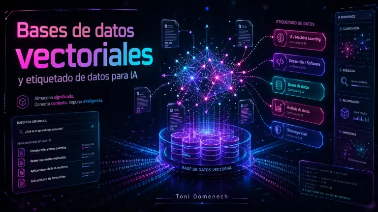 Bases de datos vectoriales y etiquetado de datos para modelos de IA